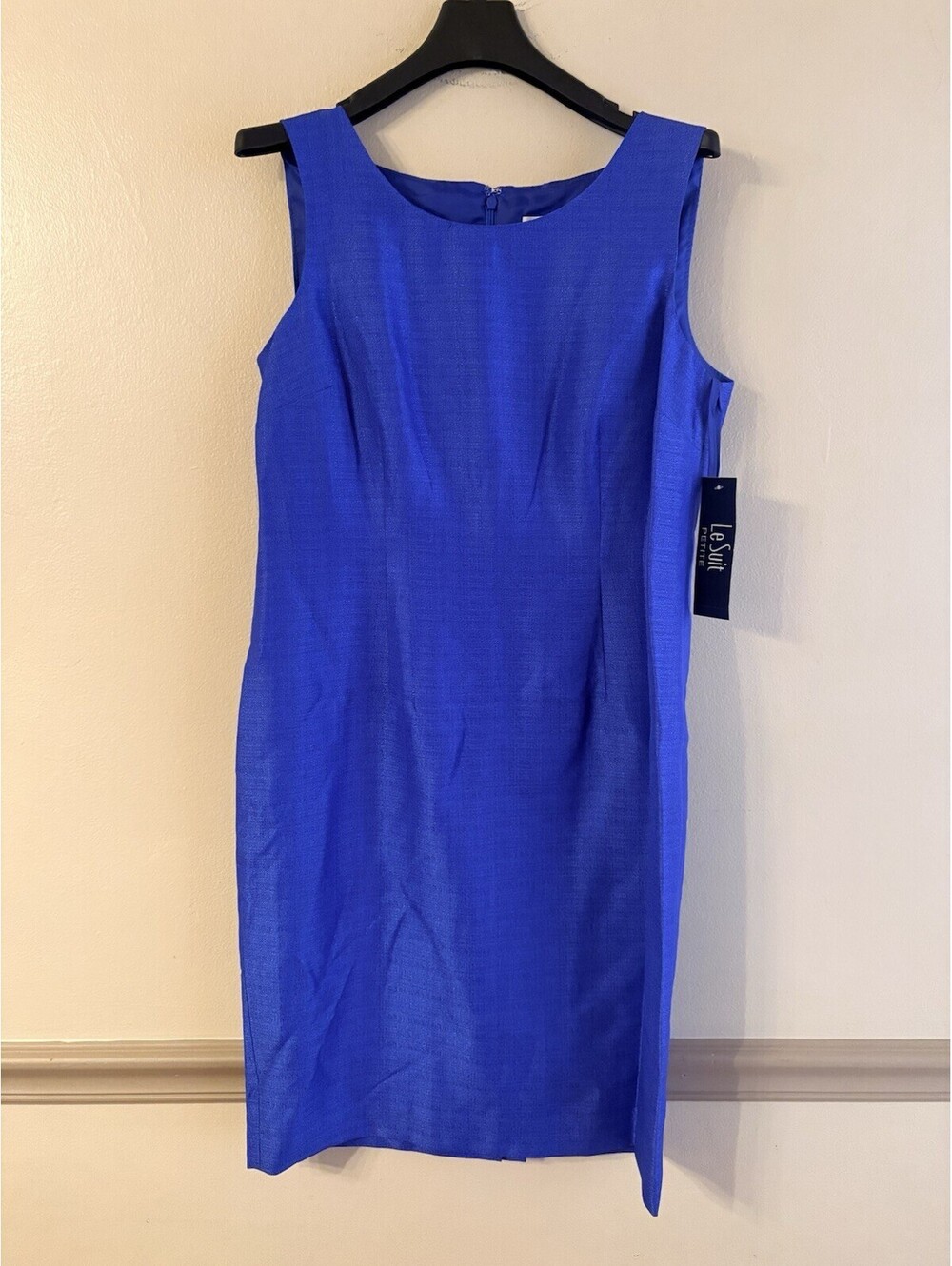 LE SUIT Women’s Sheath Dress With Topper Jacket Size 6P Cornflower - Picture 4 of 8